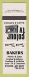 Matchbook Cover - Bakers Furniture TV Canada
