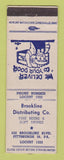 Matchbook Cover - Brookline Beer Distributing Pittsburgh PA WORN BACK