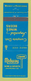 Matchbook Cover - Midway Liquor Store Deli San Diego CA