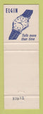 Matchbook Cover - Elgin Watches Steeves Jewelry Campbellton NB WEAR