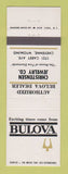 Matchbook Cover - Bulova Watches Christensen Cheyenne WY