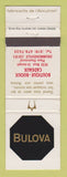 Matchbook Cover - Bulova Watches Boutique Bijoux Cadeaux Drummondville QC