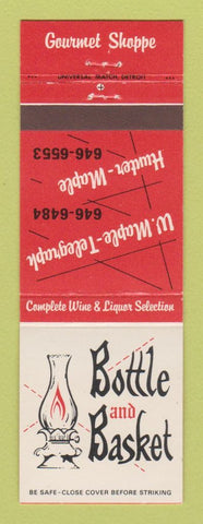Matchbook Cover - Bottle and Basket Liquor Detroit MI Vienna Beef Kosher