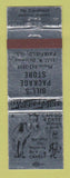 Matchbook Cover - Bill's Package Liquor Fairfield IL devil WEAR