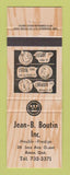 Matchbook Cover - Jean Boutin Westinghouse Amos QC