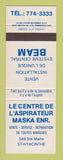 Matchbook Cover - Le Centre De L'Aspirateur Maska ST Hyacinthe QC