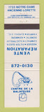 Matchbook Cover - Centre De LA Balayeuse vacuum cleaner repair QC