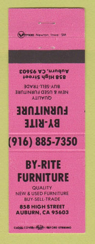 Matchbook Cover - By Rite Furniture Auburn CA PINK