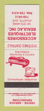 Matchbook Cover - Accessoires Electrical Vacuum Cleaner Repair Joliette QC