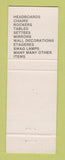 Matchbook Cover - Country Wicker Furniture Elyria OH