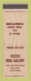 Matchbook Cover - Vicitch Burl Gallery Furniture Solvang CA