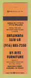 Matchbook Cover - By Rite Furniture Auburn CA ORANGE