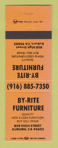 Matchbook Cover - By Rite Furniture Auburn CA ORANGE