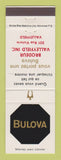 Matchbook Cover - Bulova Watches Brodeur Valleyfield QC