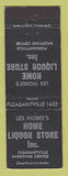 Matchbook Cover - Les Higbee's Home Liquor Store Pleasantville WEAR