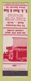 Matchbook Cover - EA Root Son Insurance Liquor Danville CA