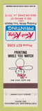 Matchbook Cover - Kwik Kopy Printing New Orleans LA