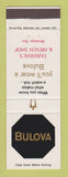 Matchbook Cover - Bulova Watches Tajmahal's & French Shop Montego Bay