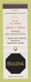 Matchbook Cover - Bulova Watches Claude Landry Caraquet NB