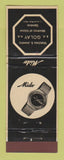 Matchbook Cover - Mido Watches EE Golay Geneve Geneva Switzerland WEAR