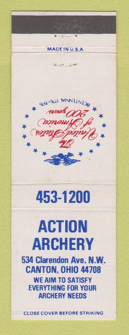 Matchbook Cover - Action Archery Canton OH 1976
