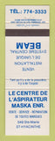 Matchbook Cover - Le Centre De L'Aspirateur Maska ST Hyacinthe QC