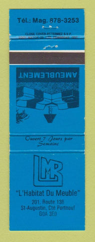 Matchbook Cover - L Habitat Du Meuble St Augustin Portneuf QC furniture
