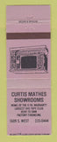 Matchbook Cover - Curtis Mathes Showrooms TV VHS Movies WEAR