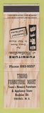 Matchbook Cover - Truro Furniture Mart NS