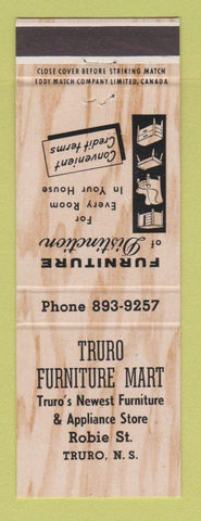 Matchbook Cover - Truro Furniture Mart NS