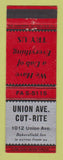 Matchbook Cover - Union Ave Cut Rite Liquor? Bakersfield CA WEAR