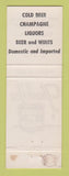 Matchbook Cover - T&T Liquors Indianapolis IN