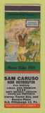 Matchbook Cover - Sam Caruso Beer Distributor Pittsburgh PA