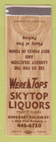 Matchbook Cover - Skytop Liquors Syracuse? NY?