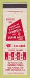 Matchbook Cover - Staten Island Wine Liquor Port Richmond NY