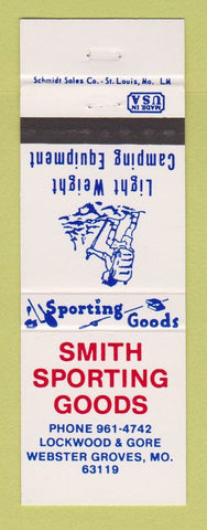 Matchbook Cover - Smith Sporting Goods Webster Groves MO