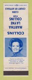 Matchbook Cover - Martha Layne Collins Clerk Court of Appeals Versailles KY WEAR