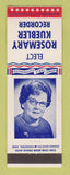 Matchbook Cover - Rosemary Kuebler Recorder Election
