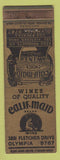 Matchbook Cover - Calif Maid Wine Los Angeles CA WORN