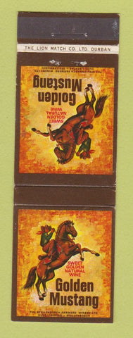 Matchbook Cover - Golden Mustang Wine South Africa WEAR