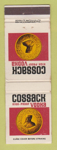 Matchbook Cover - Cossack Vodka South Africa WORN