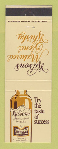 Matchbook Cover - Wilson's Whiskey New Zealand