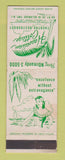 Matchbook Cover - Hawaiian Cottage Delaware Township NJ girlie WORN