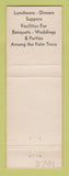 Matchbook Cover - Hawaiian Cottage Delaware Township NJ girlie WORN