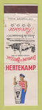 Matchbook Cover - Haertekamp Bressac Liquor Belgium WEAR