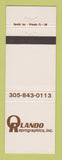 Matchbook Cover - Orlando Reprographics FL