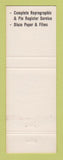 Matchbook Cover - Orlando Reprographics FL