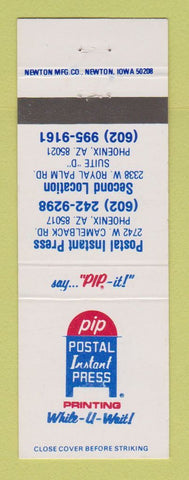 Matchbook Cover - Postal Instant Press Printing Phoenix AZ
