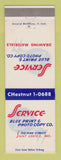 Matchbook Cover - Service Blue Print Copying St Louis MO