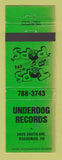 Matchbook Cover - Underdog Records Boardman OH WEAR